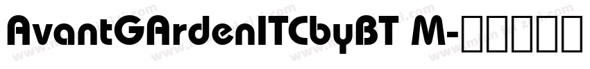 AvantGArdenITCbyBT M字体转换